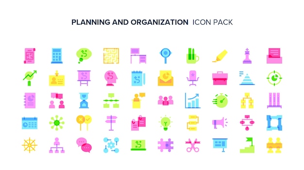 Planejamento e organização Premium Icon