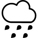 Des gouttes de pluie  tombant d un nuage noir T l charger 