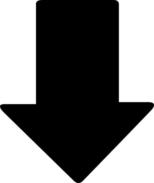 Pointe De La Fleche Vers Le Bas Icons Gratuite