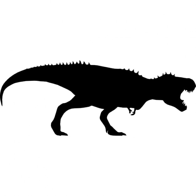 Silueta de dinosaurio tiranosaurio rex | Icono Gratis
