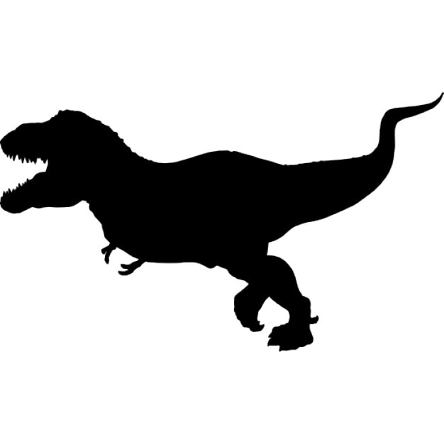 Tyrannosaurus rex silueta | Icono Gratis