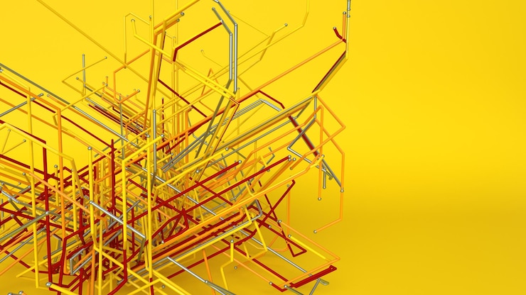 Ilmainen Kuva 3d-geometrinen abstrakti tausta