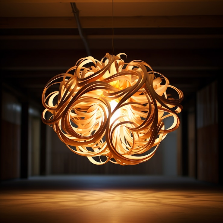Ilmainen Kuva 3d-renderöity moderni lampun design