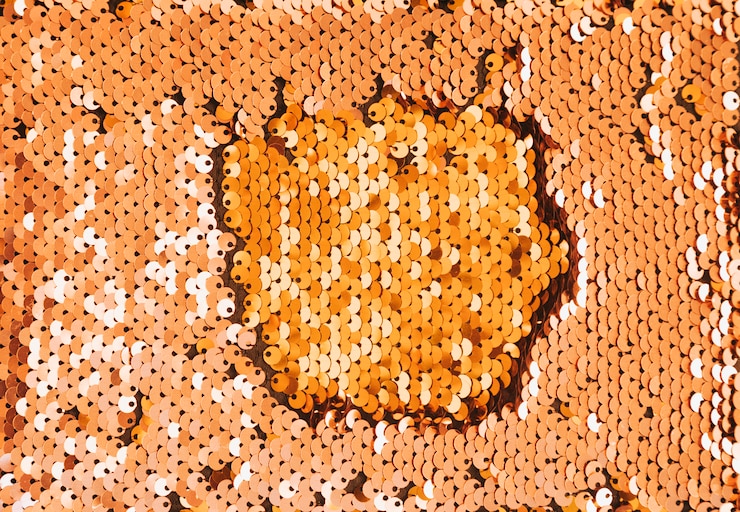 Ilmainen Kuva full frame of golden sequins background