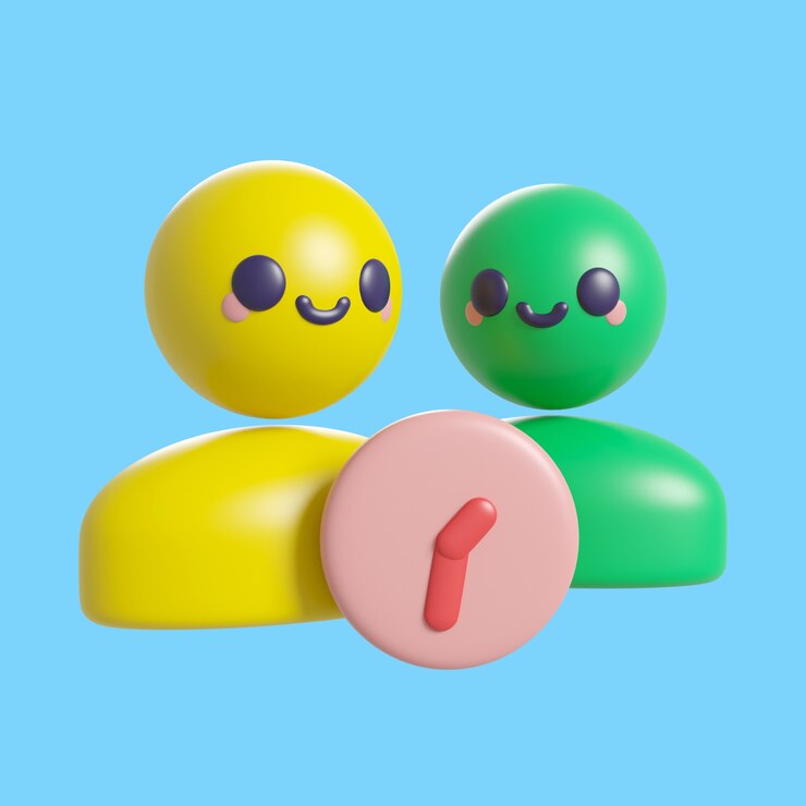 Ilmainen PSD 3d-renderöinti kawaii-tyylisestä päivämäärä- ja aikaikonista