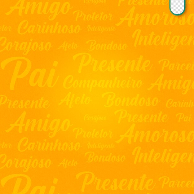 background template with words of affection and love father039s day dia dos pais in brazil
