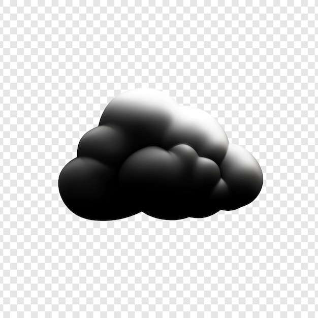 Dark Storm Cloud Digital Rendering