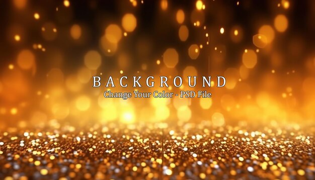 Glitter lights grunge background gold glitter Generative AI