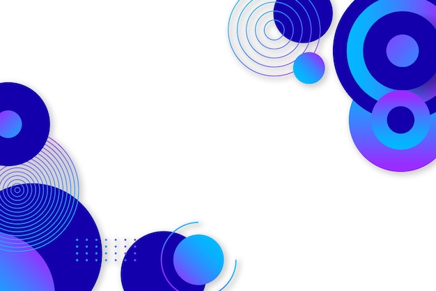 Gradient abstract borders