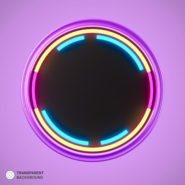 neon light sale banner icon isolated