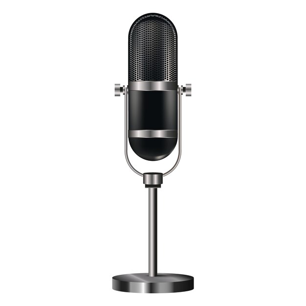 realistic microphone illustration