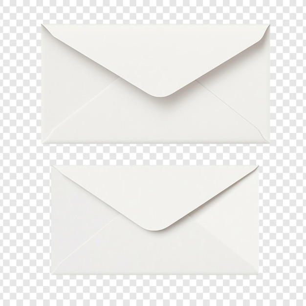 Two Blank White Envelopes Ready for Mailing
