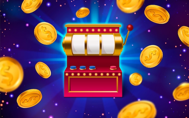 3d casino slot game with lever handle for jackpot