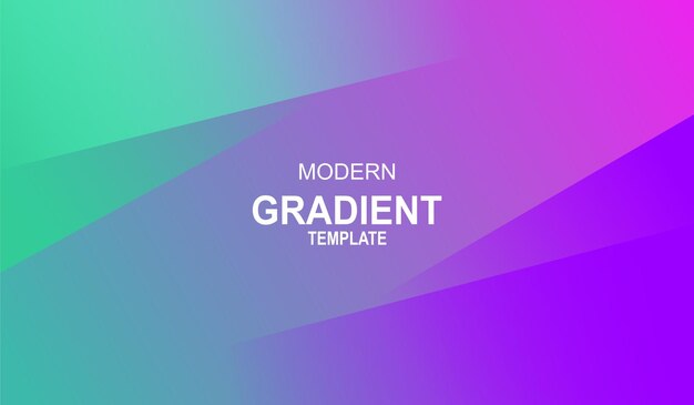 A colorful gradient template with a white background.