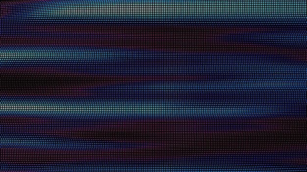 Aaltoilevat värikkäät pisteet Digitaalisen datajoukon roiske Futuristinen, tasainen häiriö, käyttöliittymäelementti
