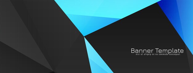 abstract geometric style banner design