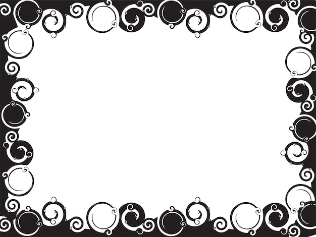 abstract swirl frames in vector background