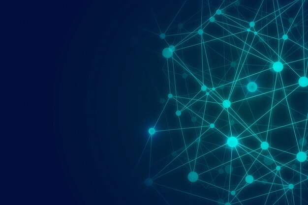 abstract technology wire polygon background