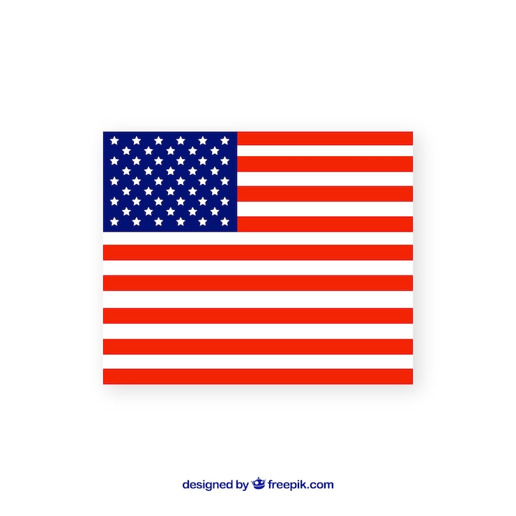Ilmainen Vektori american flag background