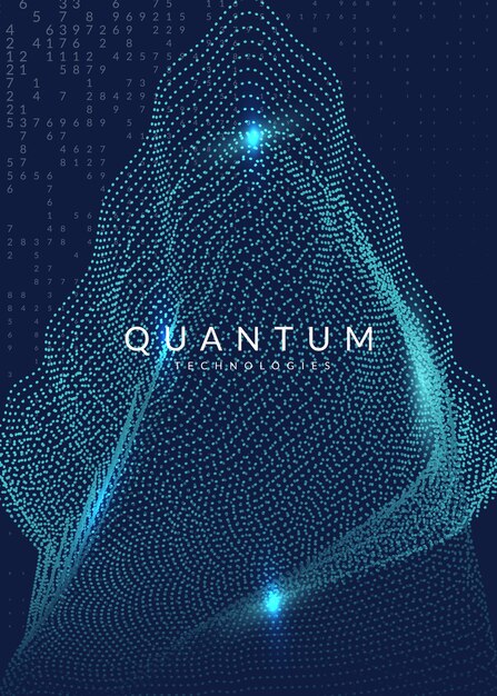 Artificial intelligence background Technology for big data visualization deep learning and quantum computing Design template for database concept Abstract artificial intelligence backdrop
