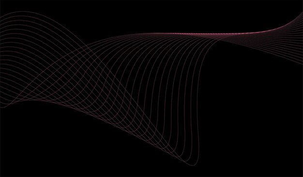 background line wave design minimalist