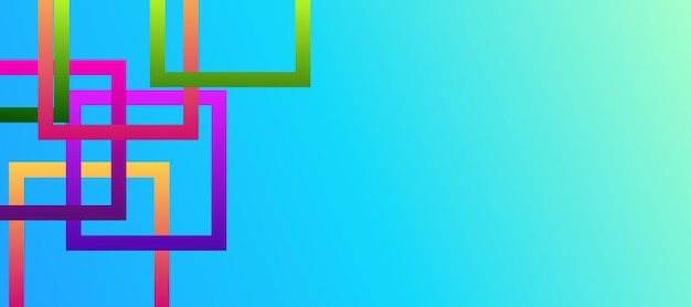 background with colorful different shapes