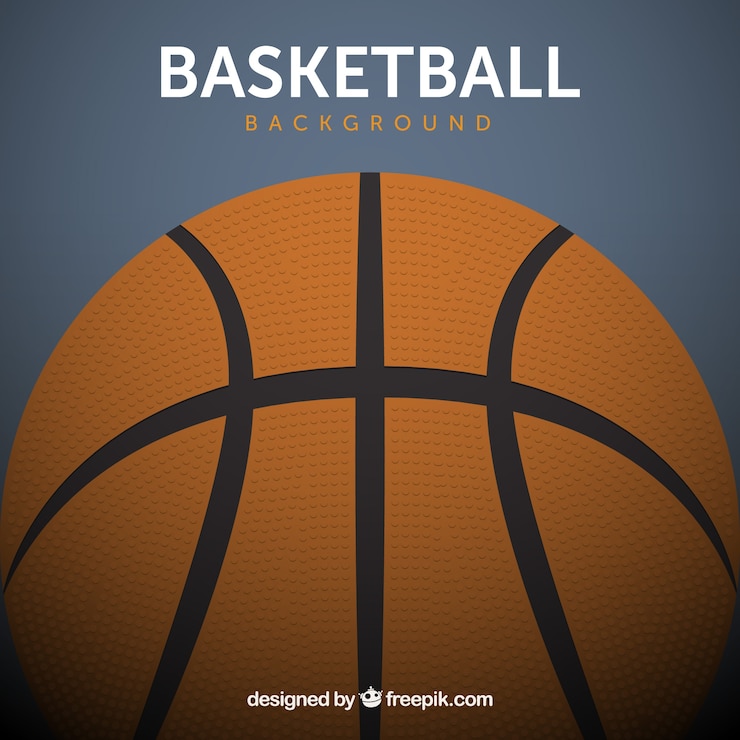 Ilmainen Vektori basketball ball background