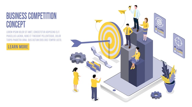 business target achievement concept the young businessman is happy that the business is as successful