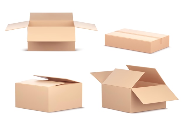 cardboard boxes for delivering parcels by mail