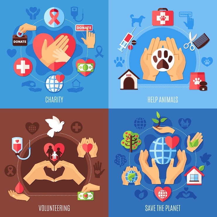 Ilmainen Vektori charity help  concept