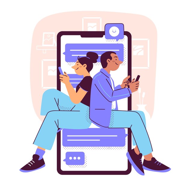 chat concept illustration