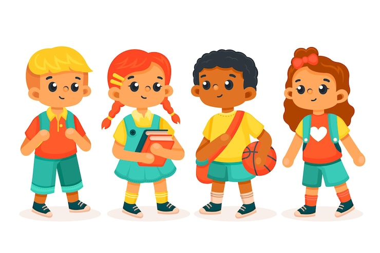 Ilmainen Vektori children back to school
