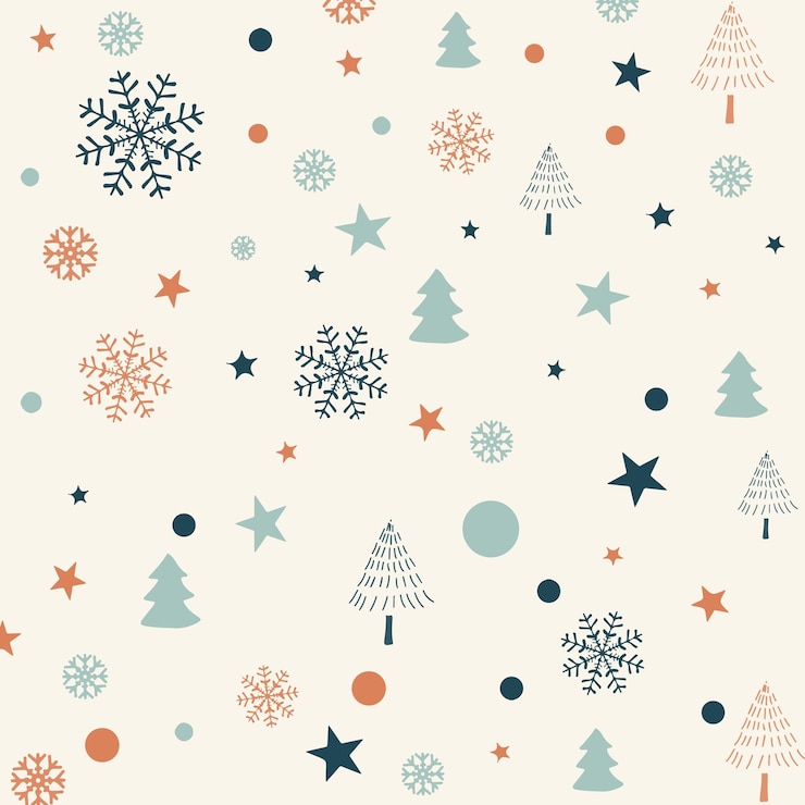 Ilmainen Vektori christmas background with retro styled pattern design