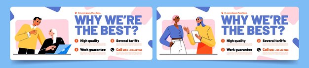 Company advertising poster Why we are best