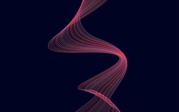 Creative line art Vector illustration EPS 10 Design elements created using the Blend Tool