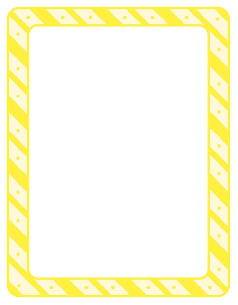 Empty diagonal stripes frame banner template