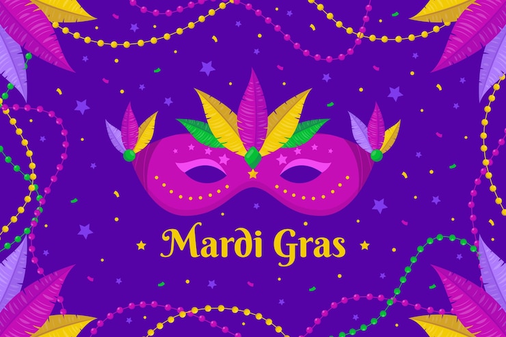 Ilmainen Vektori flat mardi gras mask illustrated