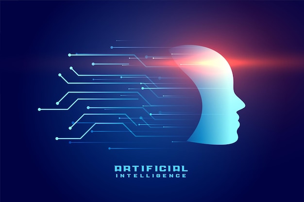futuristic ai web tech concept wallpaper with circuit lines design