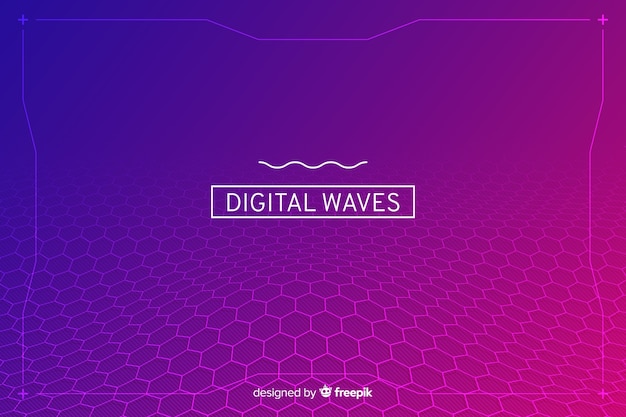 futuristic hexagonal net background