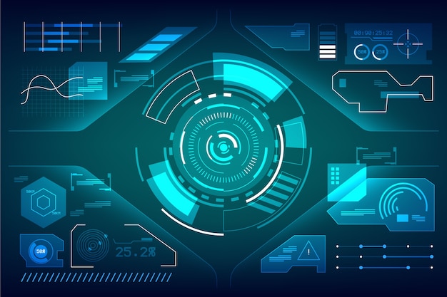 futuristic infographic template