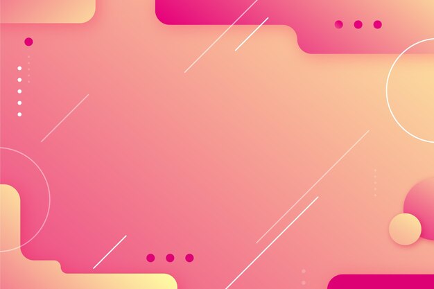 gradient abstract background with different shapes