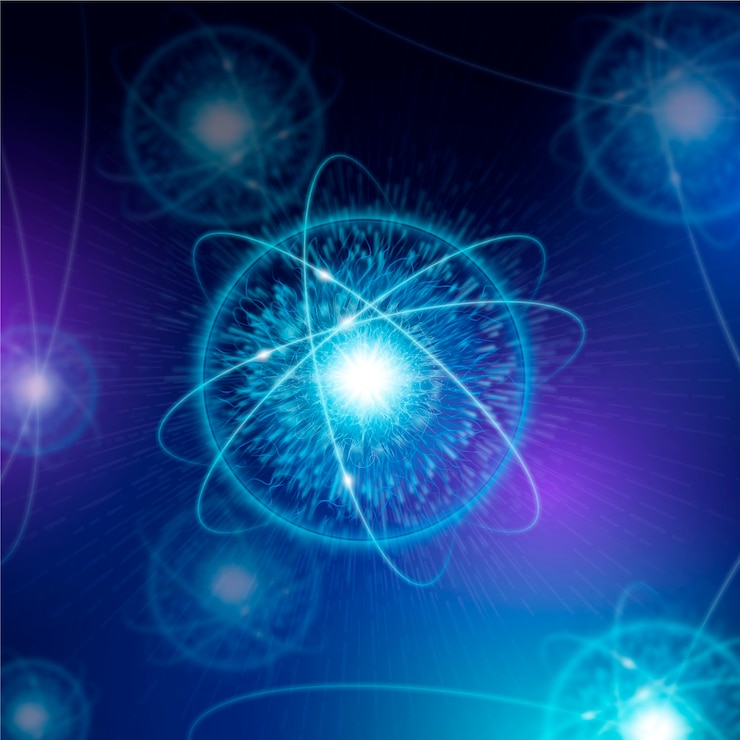 Ilmainen Vektori gradient quantum illustration