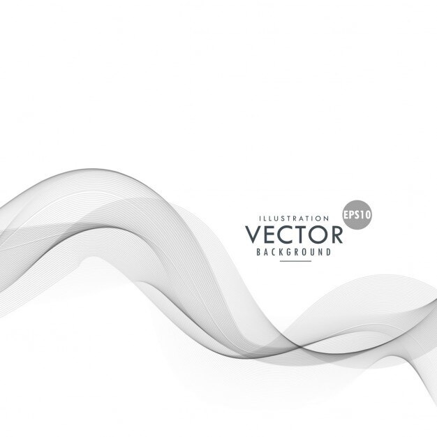 Gray wave on abstract background