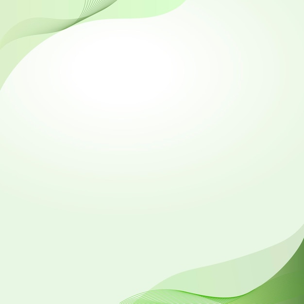 green curve frame template vector