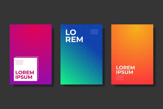 halftone gradient cover collection