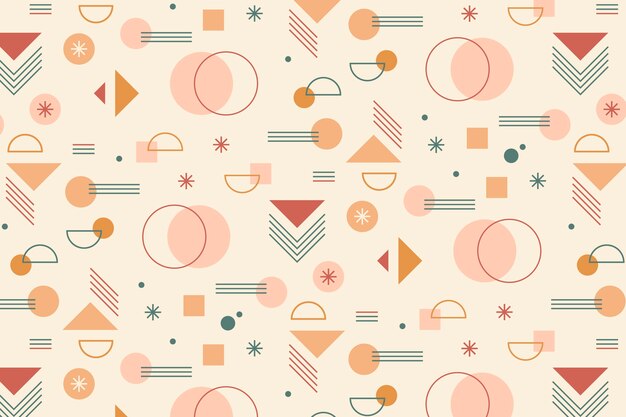 hand drawn boho geometric pattern design