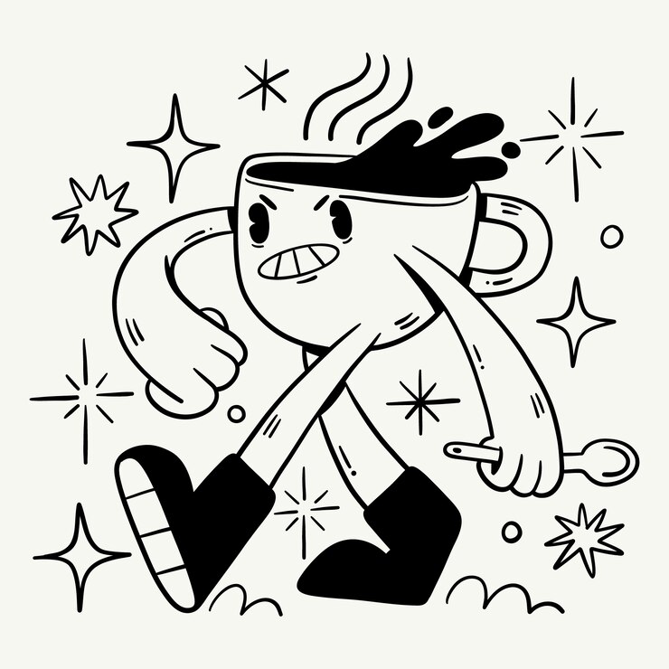 Ilmainen Vektori hand drawn cartoon coloring illustration