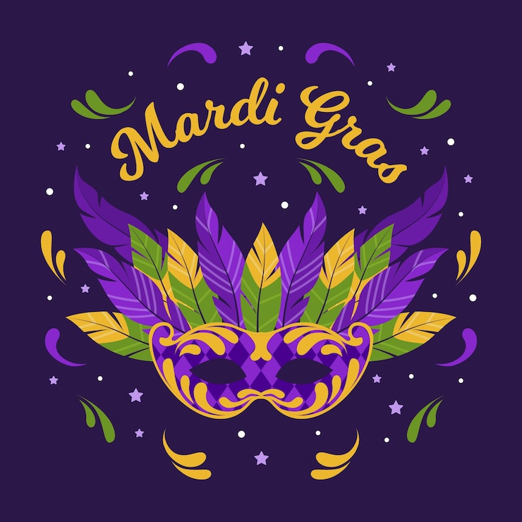 Ilmainen Vektori hand drawn mardi gras mask
