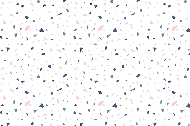 Ilmainen Vektori hand painted monochromatic terrazzo pattern