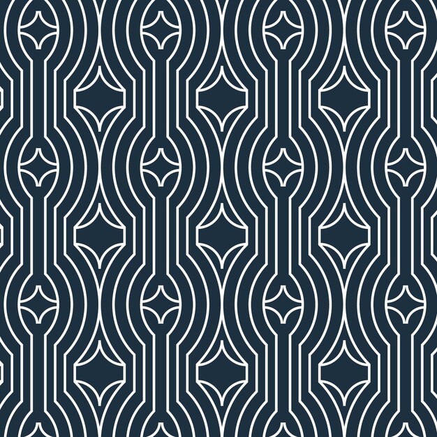 Lineaarinen kaksiulotteinen design, jossa on abstrakteja viivoja ja kuvio
